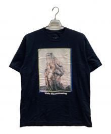 WHITE MOUNTAINEERING（ホワイトマウンテ二アニング）の古着「WANAKA PHOTO T-SHIRT」｜ブラック
