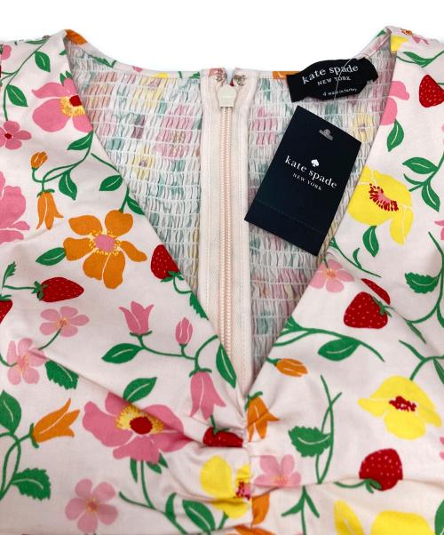 Kate Spade（ケイトスペード）Kate Spade (ケイトスペード) ストロベリーガーデン ワンピース ピンク サイズ:4 未使用品の古着・服飾アイテム