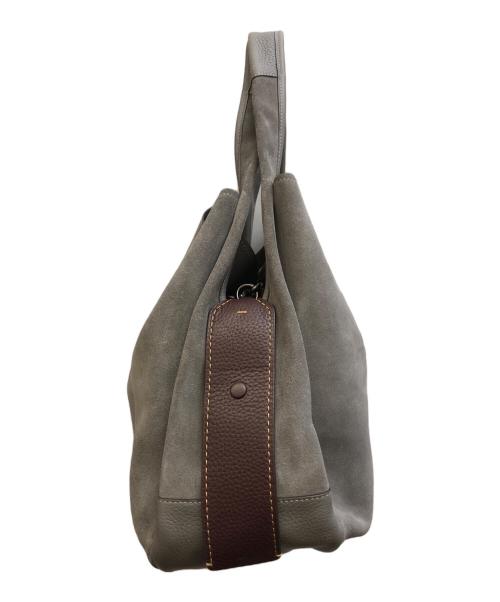 COACH（コーチ）COACH (コーチ) スエードレザーバッグ グレーの古着・服飾アイテム