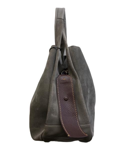 COACH（コーチ）COACH (コーチ) スエードレザーバッグ グレーの古着・服飾アイテム