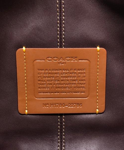 COACH（コーチ）COACH (コーチ) スエードレザーバッグ グレーの古着・服飾アイテム