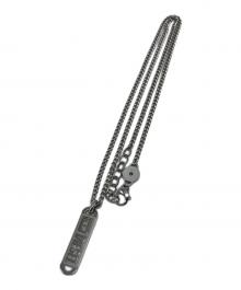 DIESEL（ディーゼル）の古着「ロゴプレートネックレス/DX1228040」｜シルバー