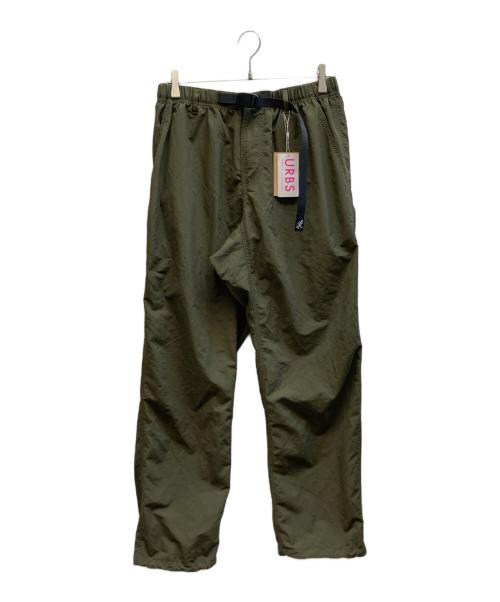 GRAMICCI（グラミチ）GRAMICCI (グラミチ) LOWERCASE (ロウワーケース) 別注NYLON TRACK PANT オリーブ サイズ:L 未使用品の古着・服飾アイテム