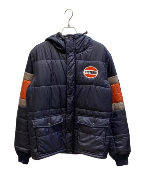 Hysteric Glamour（ヒステリックグラマー）Hysteric Glamour (ヒステリックグラマー) 中綿ロゴワッペンジャケット / 0263AB03 ネイビー サイズ:Lの古着・服飾アイテム