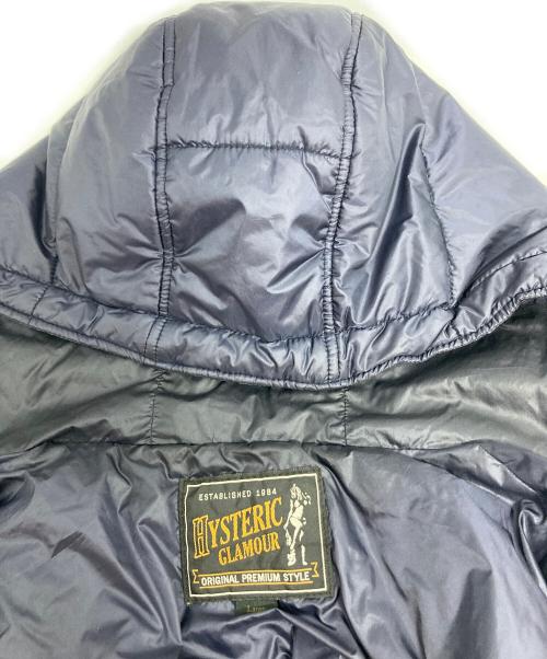 Hysteric Glamour（ヒステリックグラマー）Hysteric Glamour (ヒステリックグラマー) 中綿ロゴワッペンジャケット / 0263AB03 ネイビー サイズ:Lの古着・服飾アイテム