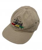 stussyステューシー）の古着「ベースボールキャップ」｜カーキ
