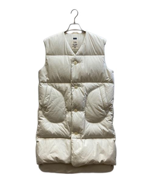 nanamica（ナナミカ）nanamica (ナナミカ) ロングダウンベスト アイボリー サイズ:Sの古着・服飾アイテム
