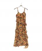MAISON SPECIALメゾンスペシャル）の古着「Flower Camisole Dress」｜オレンジ