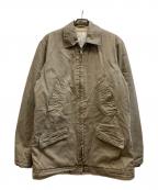 stussyステューシー）の古着「裏ボアミリタリーコート」｜カーキ