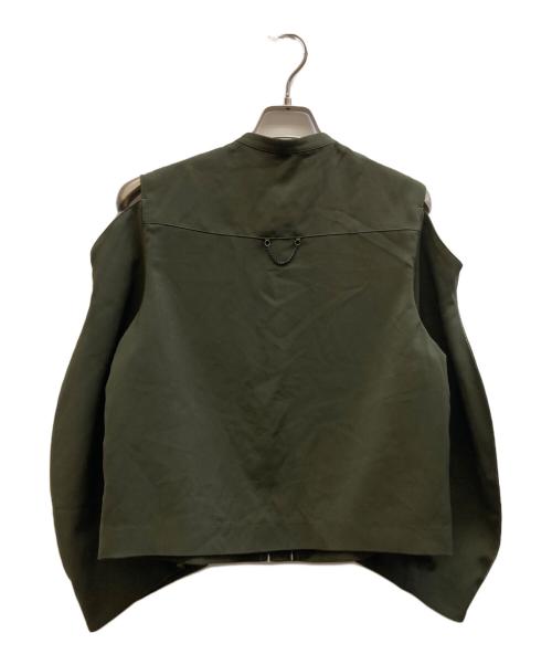 AKIRA NAKA（アキラナカ）AKIRA NAKA (アキラナカ) オフショルダーステッチブラウス/AP1707KH グリーン サイズ:38の古着・服飾アイテム
