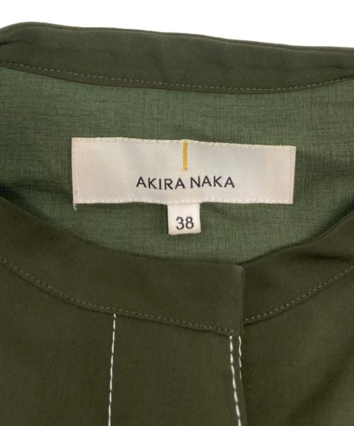 AKIRA NAKA（アキラナカ）AKIRA NAKA (アキラナカ) オフショルダーステッチブラウス/AP1707KH グリーン サイズ:38の古着・服飾アイテム