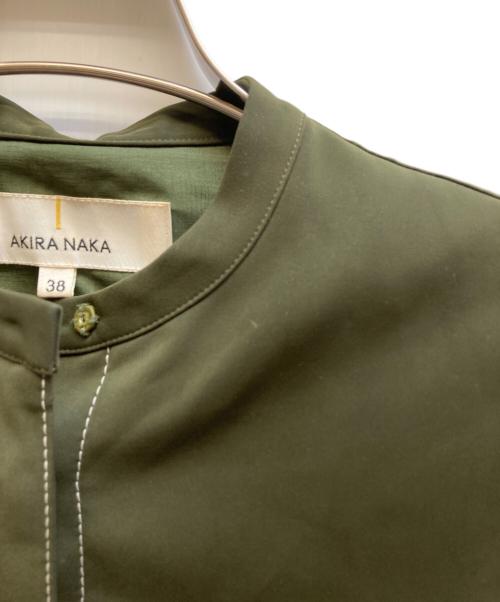 AKIRA NAKA（アキラナカ）AKIRA NAKA (アキラナカ) オフショルダーステッチブラウス/AP1707KH グリーン サイズ:38の古着・服飾アイテム