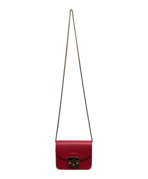 FURLA（フルラ）FURLA (フルラ) メトロポリスショルダーバッグ レッドの古着・服飾アイテム