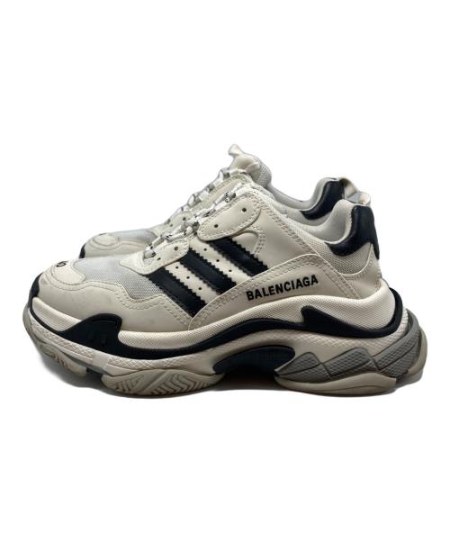 BALENCIAGA（バレンシアガ）BALENCIAGA (バレンシアガ) adidas (アディダス) TRIPLE S/712821 ホワイト サイズ:UK6の古着・服飾アイテム