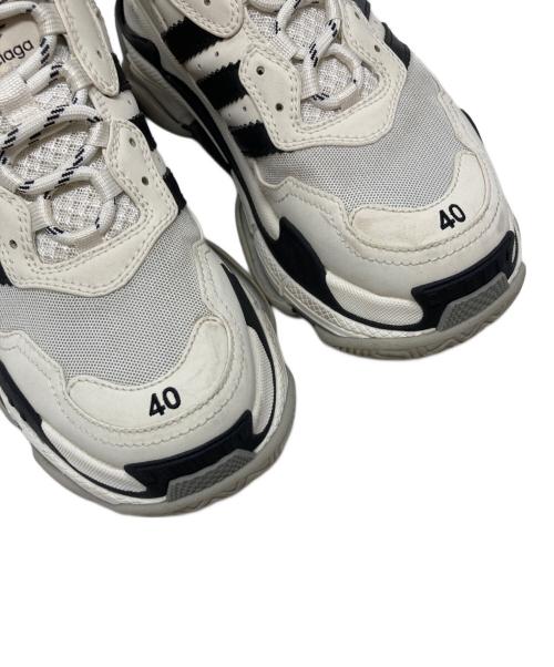 BALENCIAGA（バレンシアガ）BALENCIAGA (バレンシアガ) adidas (アディダス) TRIPLE S/712821 ホワイト サイズ:UK6の古着・服飾アイテム