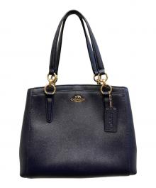 COACH（コーチ）の古着「ミネッタ クロスボディ 2WAYバッグ」｜ネイビー