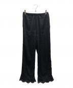 JOURNAL STANDARD relumeジャーナルスタンダード レリューム）の古着「satin stripe easy pants」｜ブラック