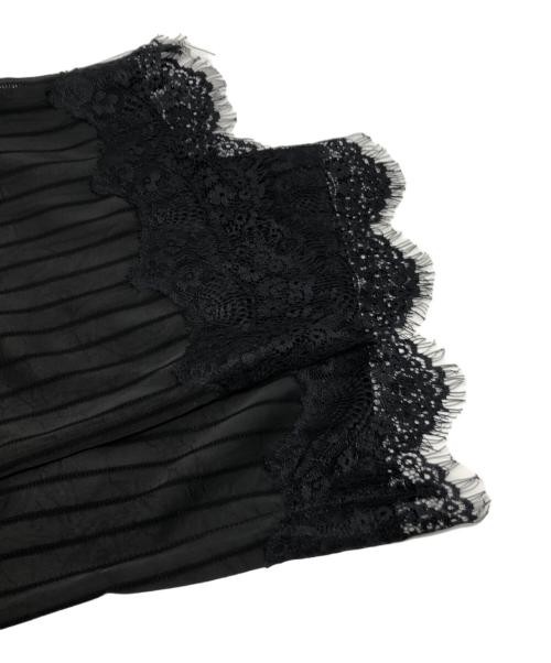 JOURNAL STANDARD relume（ジャーナルスタンダード レリューム）JOURNAL STANDARD relume (ジャーナルスタンダード レリューム) satin stripe easy pants ブラック サイズ:FREE 未使用品の古着・服飾アイテム