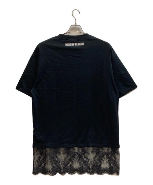 ARCHIVE STANCE（アーカイブスタンス）ARCHIVE STANCE (アーカイブスタンス) JOURNAL STANDARD relume (ジャーナルスタンダード レリューム) lace switching Tee ブラック サイズ:FREE 未使用品の古着・服飾アイテム