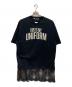 ARCHIVE STANCE（アーカイブスタンス）の古着「lace switching Tee」｜ブラック