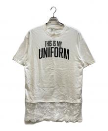 ARCHIVE STANCE×JOURNAL STANDARD relume（アーカイブスタンス×ジャーナルスタンダード レリューム）の古着「lace switching Tee」｜ホワイト