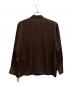 ARCHIVE STANCE (アーカイブスタンス) SATIN STRIPE DOLMAN S SHIRT ブラウン サイズ:FREE 未使用品：10000円