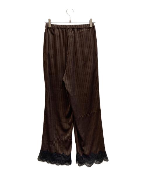 ARCHIVE STANCE（アーカイブスタンス）ARCHIVE STANCE JOURNAL STANDARD relume (ジャーナルスタンダード レリューム) satin stripe easy pants / 26030463000410 ブラウン サイズ:FREE 未使用品の古着・服飾アイテム