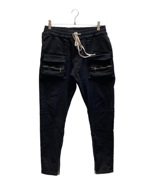DANKE SCHON（ダンケ シェーン）Danke schon (ダンケ シェーン) PREMIUM SUPER STRETCH TC BLACK FLAP PANTS ブラック サイズ:34の古着・服飾アイテム