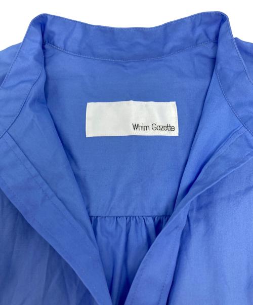 Whim Gazette（ウィムガゼット）Whim Gazette (ウィムガゼット) 刺繍チュニックシャツ ブルー サイズ:FREEの古着・服飾アイテム