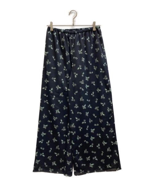 Whim Gazette（ウィムガゼット）Whim Gazette (ウィムガゼット) シアーフラワーパンツ ブラック サイズ:FREEの古着・服飾アイテム
