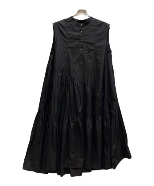 ELLA（エラ）ELLA (エラ) shirring tiered onepiece ブラック サイズ:FREEの古着・服飾アイテム