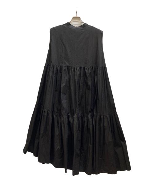 ELLA（エラ）ELLA (エラ) shirring tiered onepiece ブラック サイズ:FREEの古着・服飾アイテム