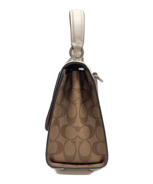 COACH（コーチ）COACH (コーチ) DISNEY (ディズニー) ダンボシグネチャーミックスティリーショルダーバッグ / 91120 ベージュの古着・服飾アイテム
