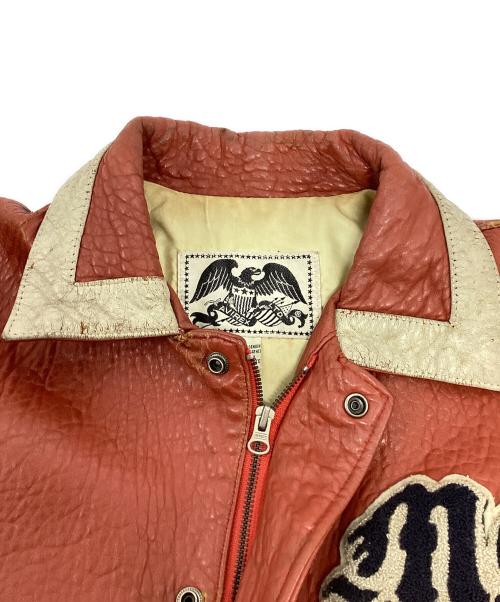 AVIREX（アヴィレックス）AVIREX (アヴィレックス) レザージャケット レッド サイズ:-の古着・服飾アイテム