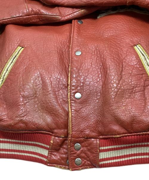 AVIREX（アヴィレックス）AVIREX (アヴィレックス) レザージャケット レッド サイズ:-の古着・服飾アイテム
