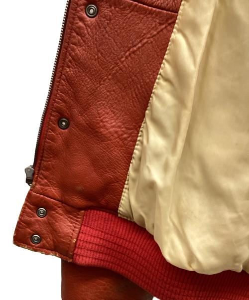 AVIREX（アヴィレックス）AVIREX (アヴィレックス) レザージャケット レッド サイズ:-の古着・服飾アイテム