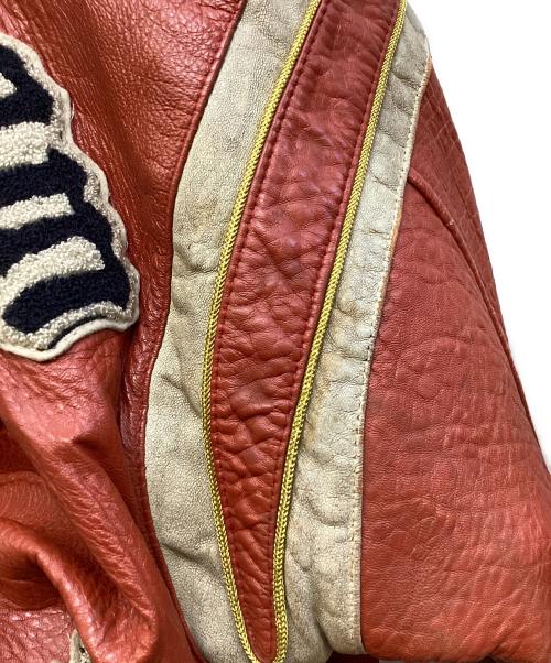 AVIREX（アヴィレックス）AVIREX (アヴィレックス) レザージャケット レッド サイズ:-の古着・服飾アイテム