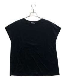 DEUXIEME CLASSE（ドゥーズィエム クラス）の古着「フレンチスリーブ Tシャツ」｜ブラック