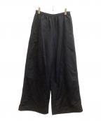 DEUXIEME CLASSEドゥーズィエム クラス）の古着「Cotton Linen Relax パンツ/26030500824010」｜ブラック