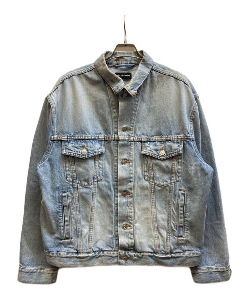 BALENCIAGA（バレンシアガ）BALENCIAGA (バレンシアガ) バックロゴデニムジャケット インディゴ サイズ:48の古着・服飾アイテム