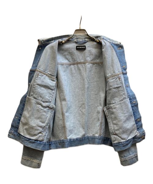 BALENCIAGA（バレンシアガ）BALENCIAGA (バレンシアガ) バックロゴデニムジャケット インディゴ サイズ:48の古着・服飾アイテム