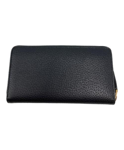 GUCCI（グッチ）GUCCI (グッチ) GGマーモント ジップアラウンド ウォレット ブラックの古着・服飾アイテム