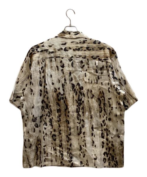Couture d'adam（クチュールドアダム）COUTURE D'ADAM (クチュールドアダム) Leopard Italian Print Open Coller Shirt  / 26SS-035 ベージュ サイズ:42 未使用品の古着・服飾アイテム