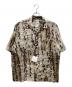 COUTURE D'ADAM（クチュールドアダム）の古着「Leopard Italian Print Open Coller Shirt  / 26SS-035」｜ベージュ