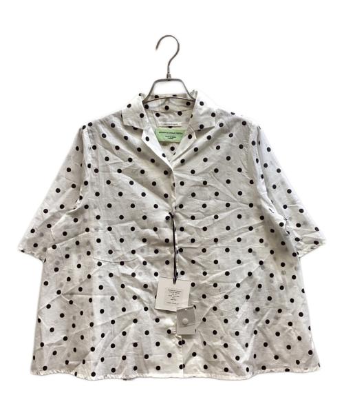 Couture d'adam（クチュールドアダム）COUTURE D'ADAM (クチュールドアダム) PolkaDots Open Coller Shirt ホワイト サイズ:38 未使用品の古着・服飾アイテム