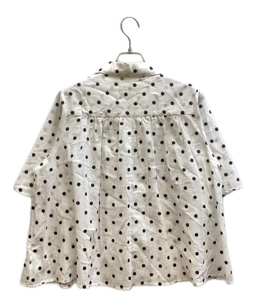 Couture d'adam（クチュールドアダム）COUTURE D'ADAM (クチュールドアダム) PolkaDots Open Coller Shirt ホワイト サイズ:38 未使用品の古着・服飾アイテム