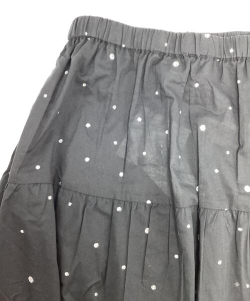 Couture d'adam（クチュールドアダム）COUTURE D'ADAM (クチュールドアダム) Glitter Tiered Skirt ブラック サイズ:38 未使用品の古着・服飾アイテム