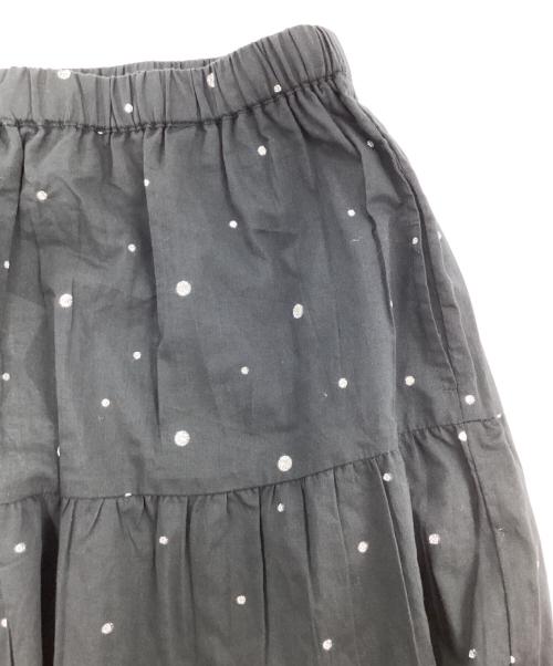 Couture d'adam（クチュールドアダム）COUTURE D'ADAM (クチュールドアダム) Glitter Tiered Skirt ブラック サイズ:38 未使用品の古着・服飾アイテム