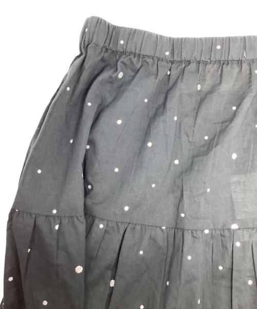 Couture d'adam（クチュールドアダム）COUTURE D'ADAM (クチュールドアダム) Glitter Tiered Skirt ブラック サイズ:38 未使用品の古着・服飾アイテム