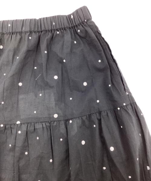 Couture d'adam（クチュールドアダム）COUTURE D'ADAM (クチュールドアダム) Glitter Tiered Skirt ブラック サイズ:38 未使用品の古着・服飾アイテム